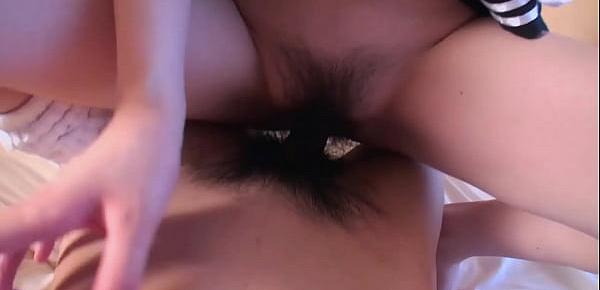  wet schoolgirl from japan - hairy tight pussy